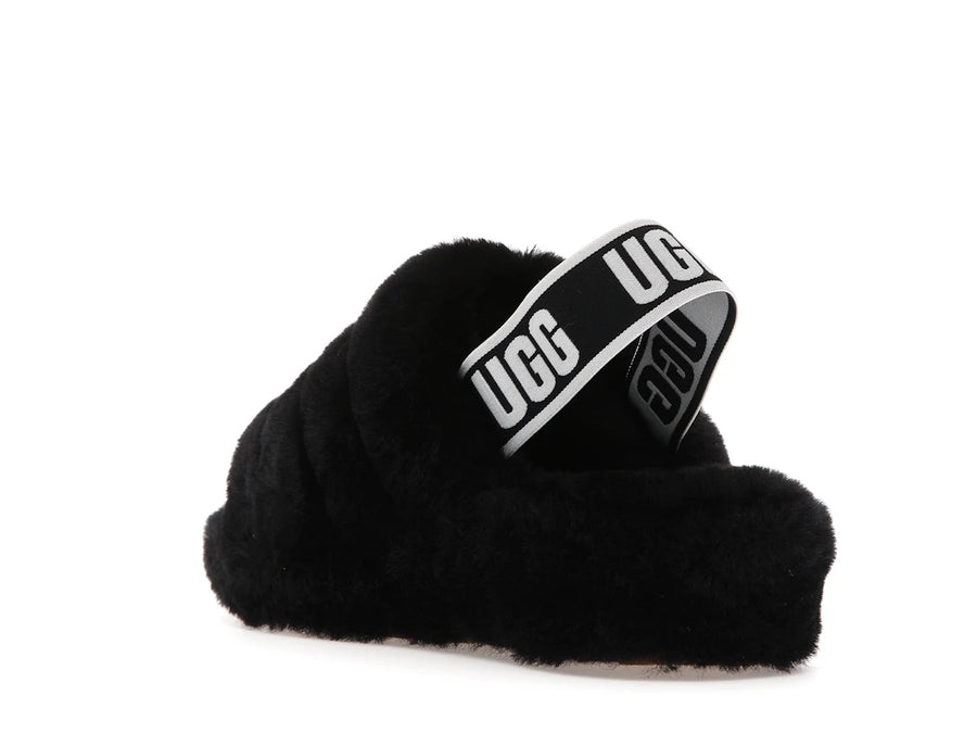 UGG Fluff Yeah Slide Black (Women's)