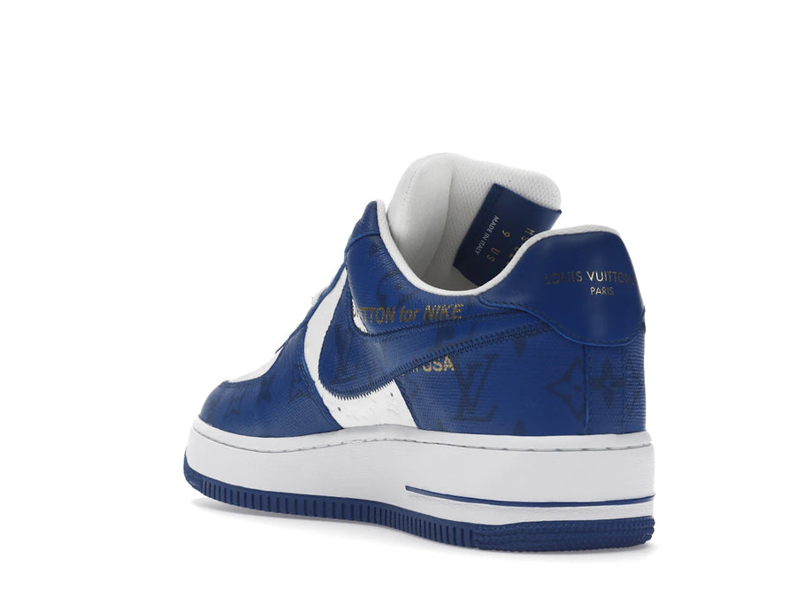 Louis Vuitton Nike Air Force 1 Low par Virgil Abloh Blanc Royal