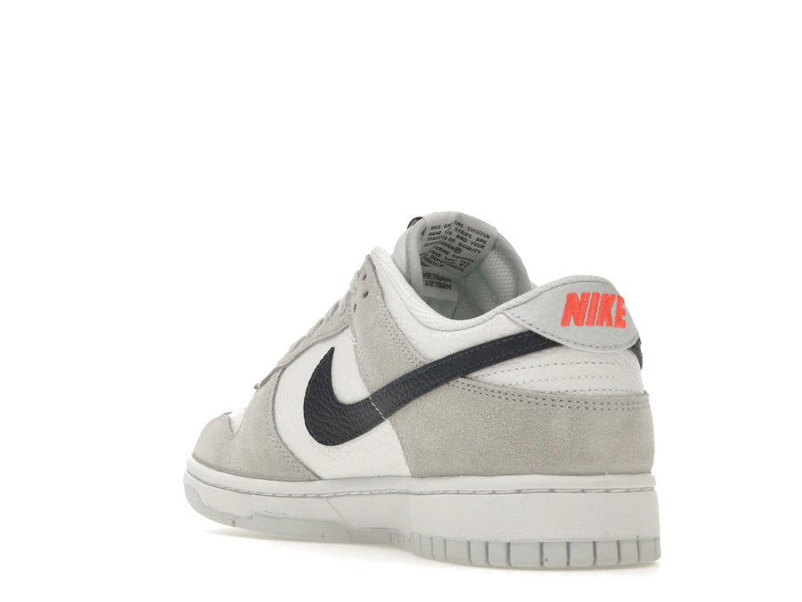 Nike Dunk Low White Grey Navy Aqua Mini Swoosh