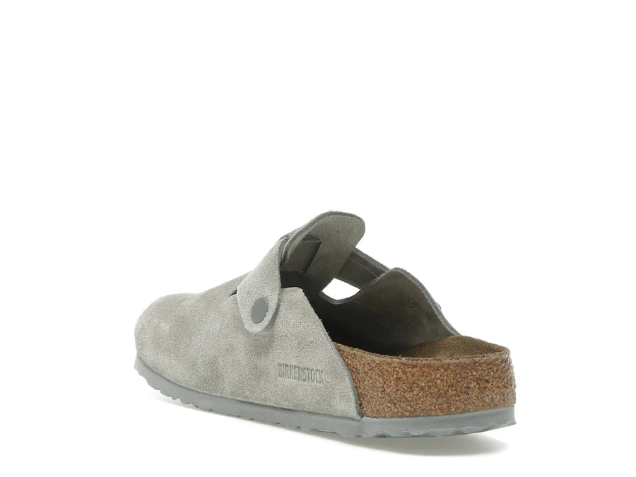 Birkenstock Boston Suede Stone Coin