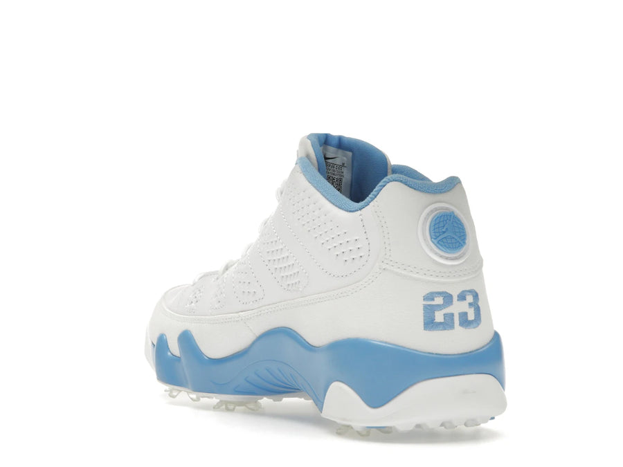 Jordan 9 Retro Low Golf White University Blue