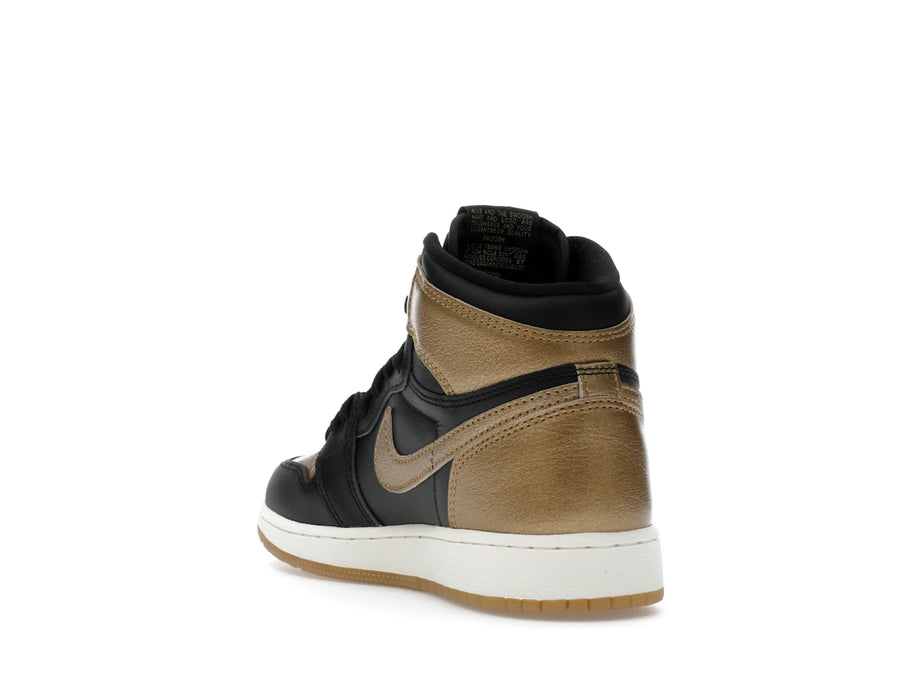 Jordan 1 Retro High OG Noir Or Métallisé (GS)