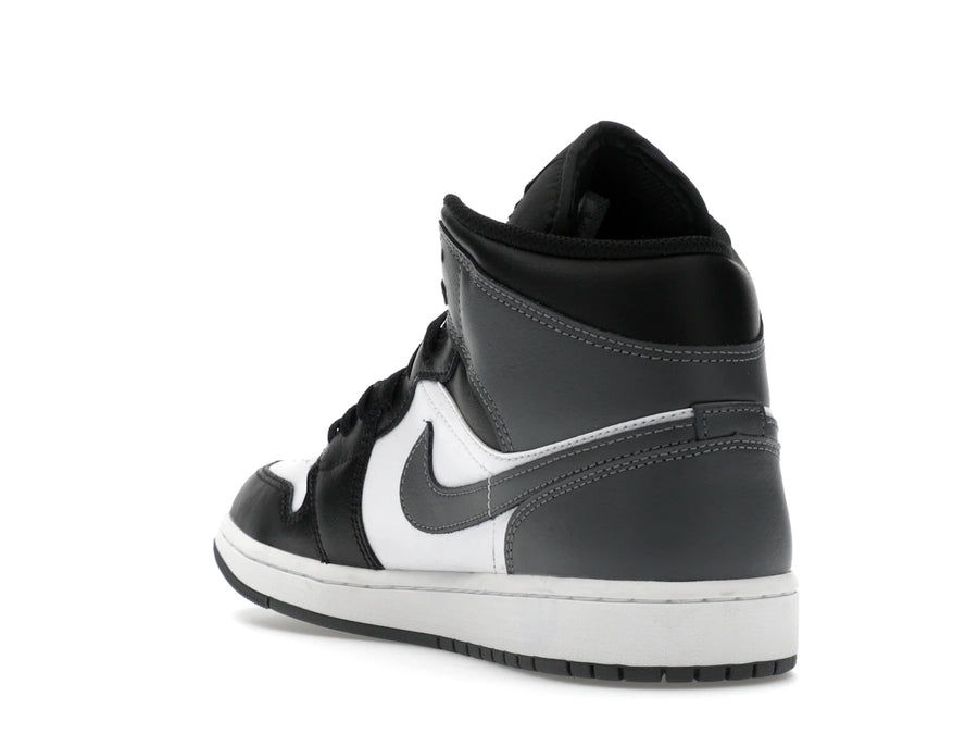 Jordan 1 Mid Noir Blanc Gris Fer