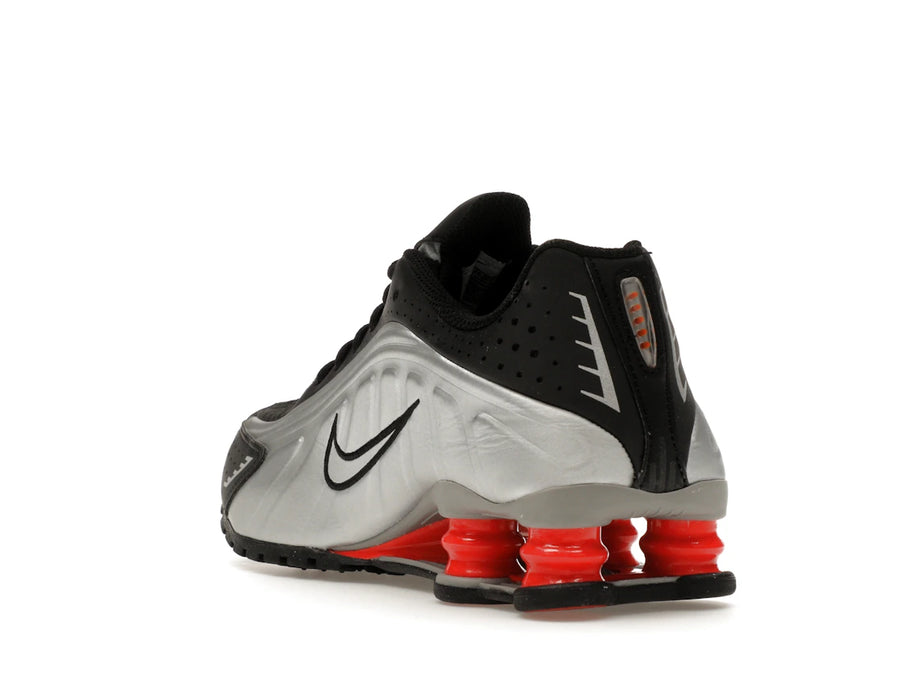 Nike Shox R4 Metallic Silver Black Picante Red (GS)