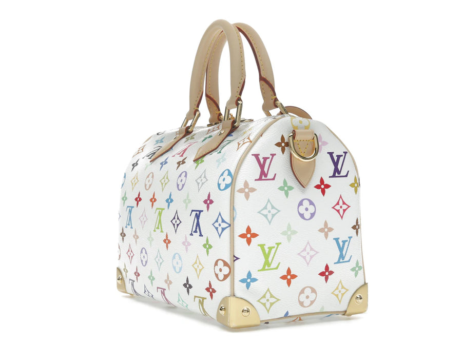 Louis Vuitton x Takashi Murakami Speedy Bandoulière 25 Blanc Multicolore