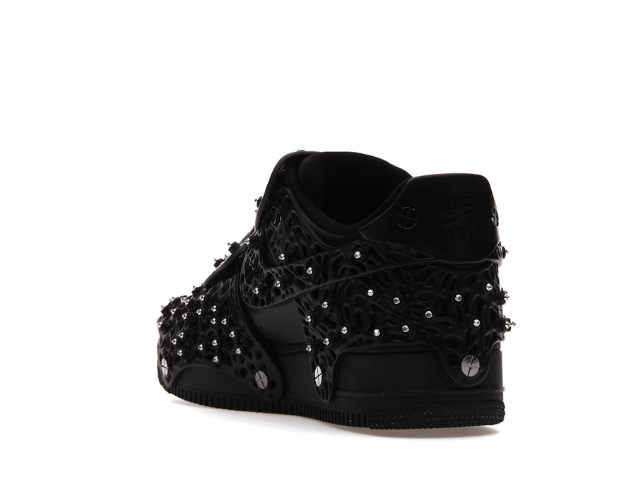 Nike Air Force 1 Low Swarovski à cristaux rétroréfléchissants noirs (Femme)