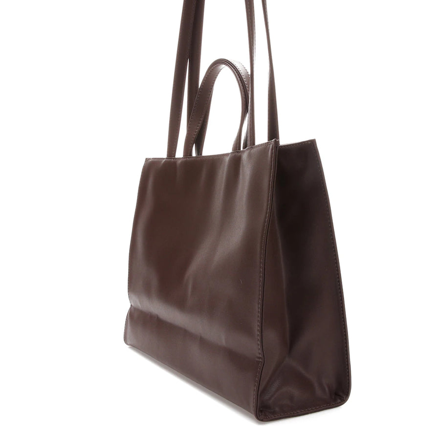 Sac à provisions Telfar, format moyen, couleur chocolat