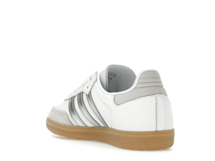 adidas Samba OG Blanc Argent Gris Métallisé (Femme)