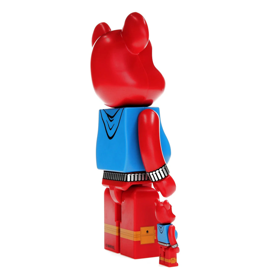 Coffret Bearbrick x Marvel Spider-Man Scarlet Spider 100 % et 400 %