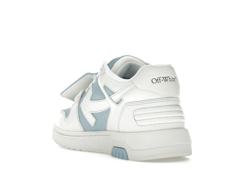OFF-WHITE Out Of Office OOO Baskets basses Bleu clair Blanc