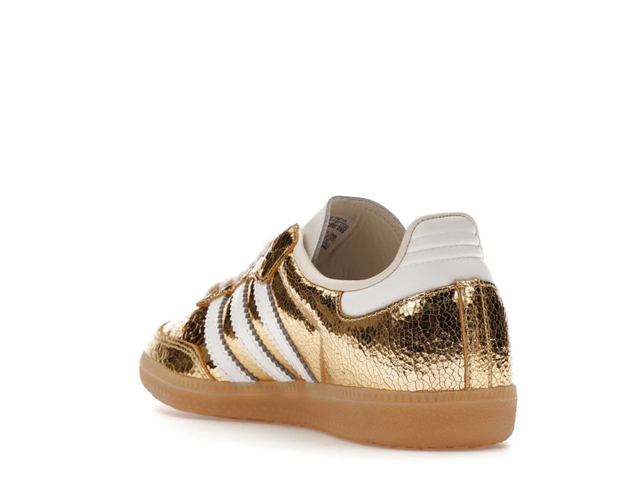 adidas Samba OG Gold Metallic Cracked Leather (Femme)
