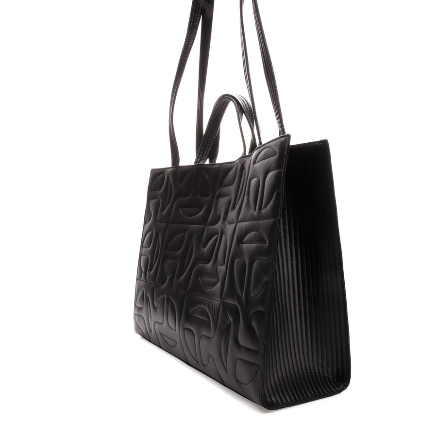 Sac cabas matelassé en nylon noir Telfar x Moose Knuckles, grand modèle