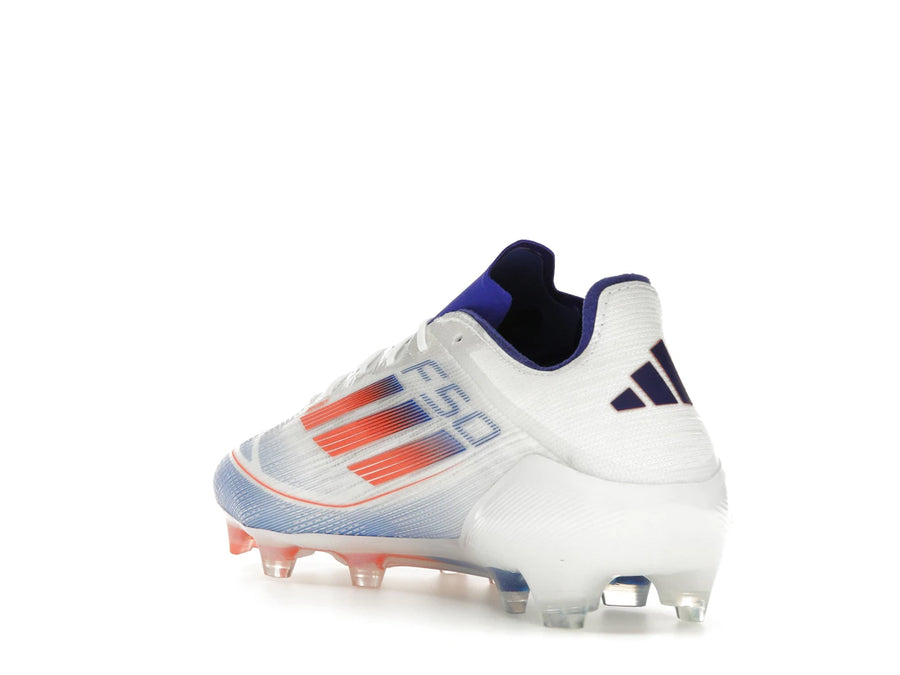 adidas F50 Elite FG Blanc nuage Rouge solaire Bleu lucide