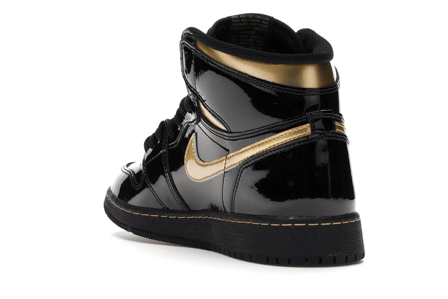 Jordan 1 Retro High Noir Or Métallisé (2020) (GS)