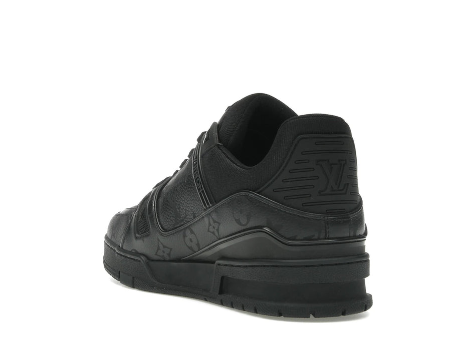 Baskets Louis Vuitton LV noires monochromes