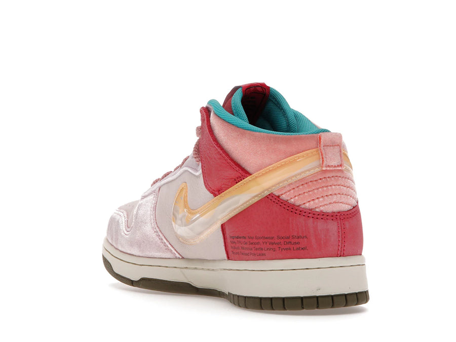 Nike Dunk Mid Social Status Free Lunch Strawberry Milk