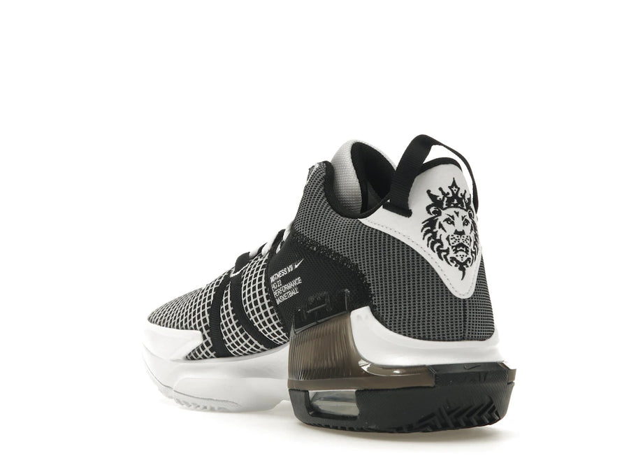 Nike LeBron Witness 7 Blanc Noir Argent Métallisé