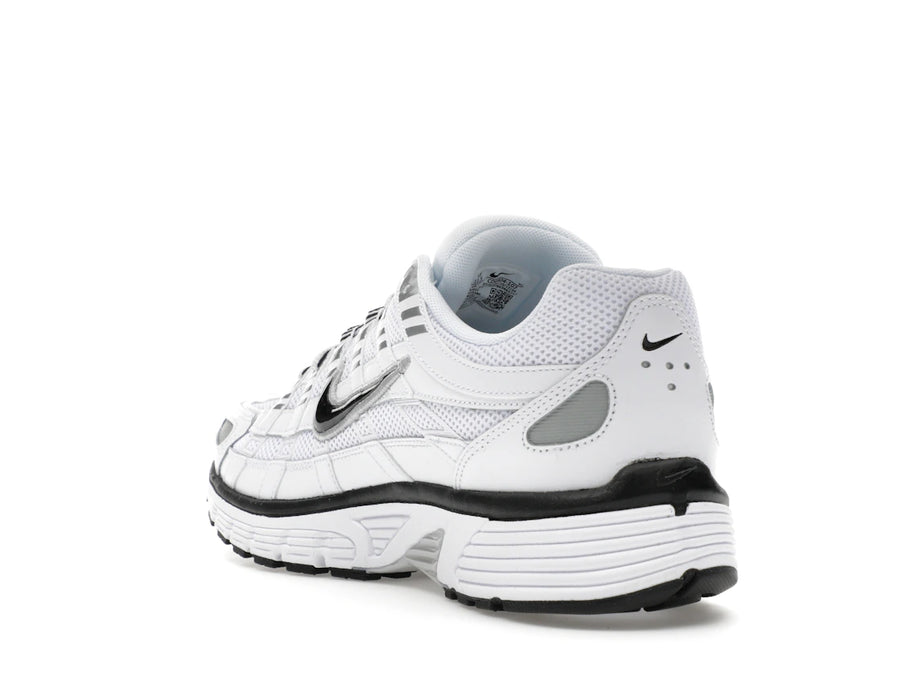 Nike P-6000 Blanc Argent Métallisé Noir