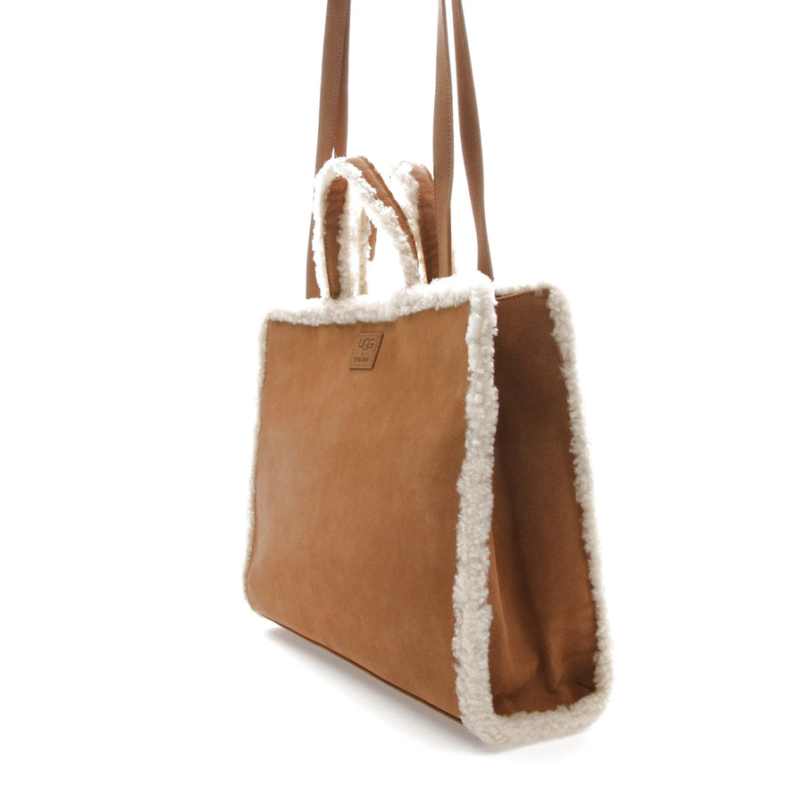 Telfar x UGG Shopping Bag Medium Chestnut