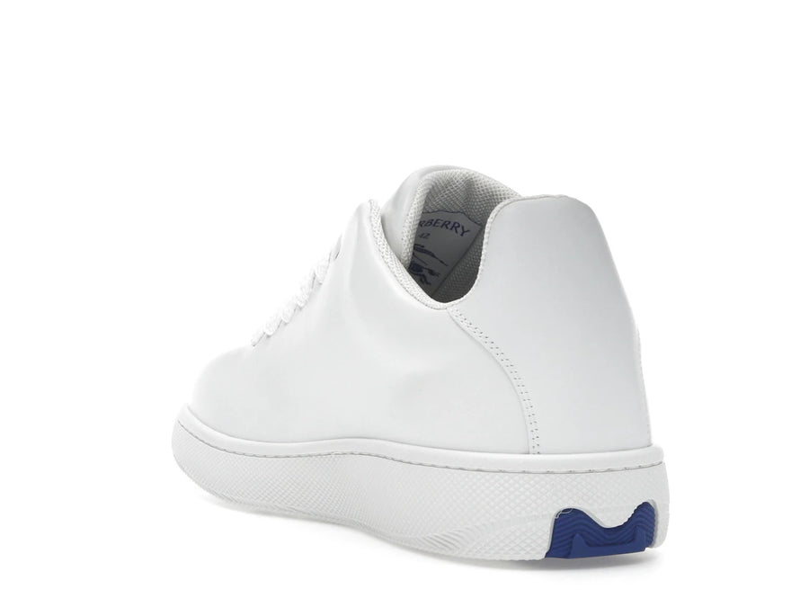 Burberry Leather Box Sneaker Debossed Equestrian Knight White