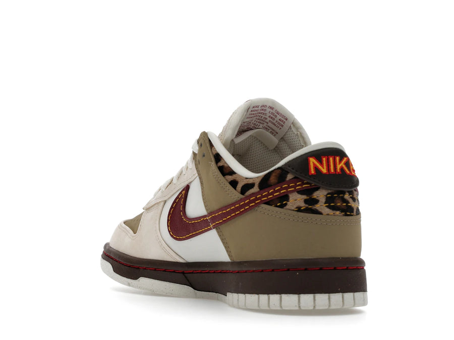 Nike Dunk Low Retro Kaki Rouge Équipe Blanc Perle (Femme)