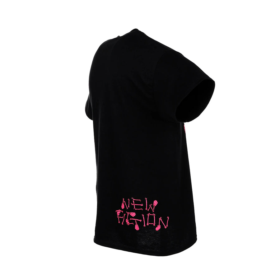 KAWS SKELETON NEW FICTION T-shirt Pink