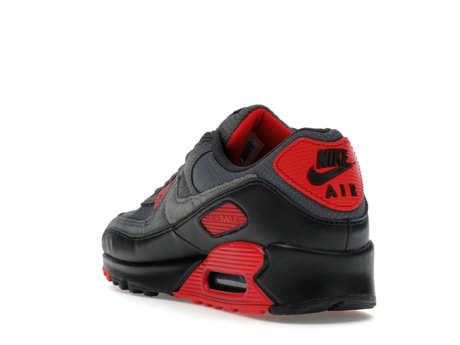 Nike Air Max 90 Smoke Grey Fire Red