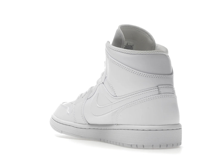 Jordan 1 Mid Triple White