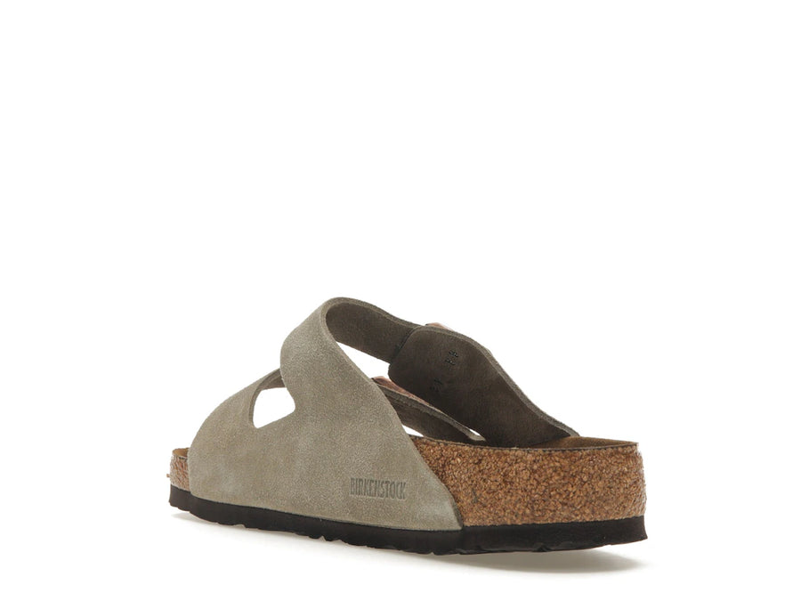 Birkenstock Arizona à semelle souple en daim taupe