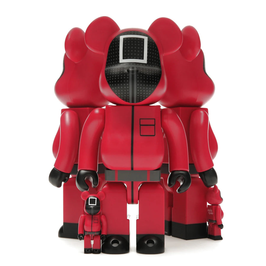 Bearbrick x Squid Game Guard (Circle/Triangle/Square) 100% & 400% Set of 3