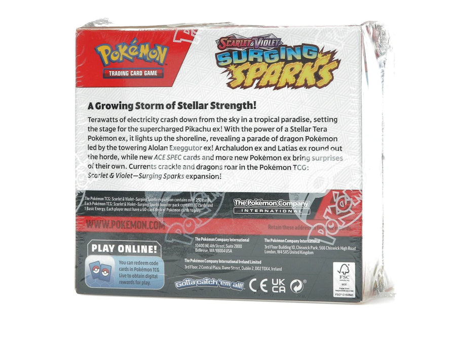 Coffret de présentation de boosters Pokémon Écarlate et Violette Étincelles Déferlantes