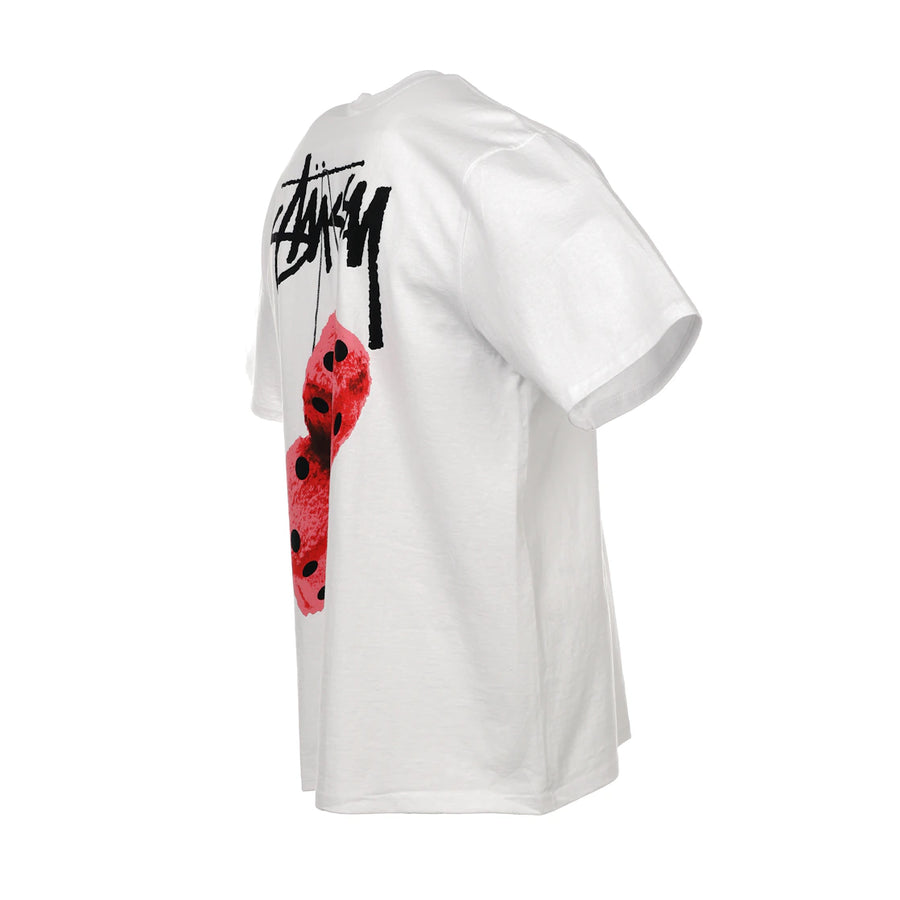T-shirt Stussy Fuzzy Dice blanc