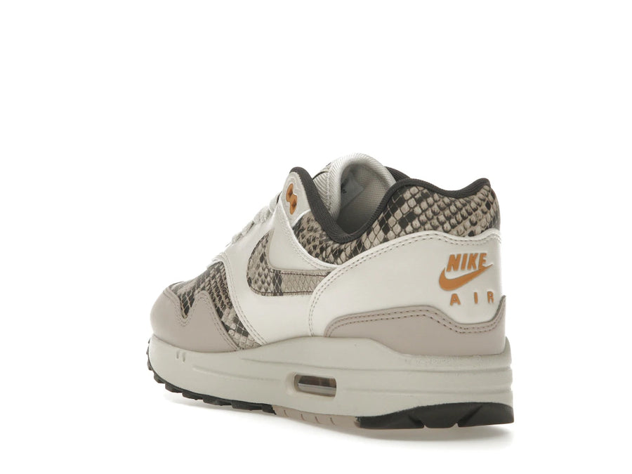 Nike Air Max 1 Snakeskin Marron Bois Clair (Femme)