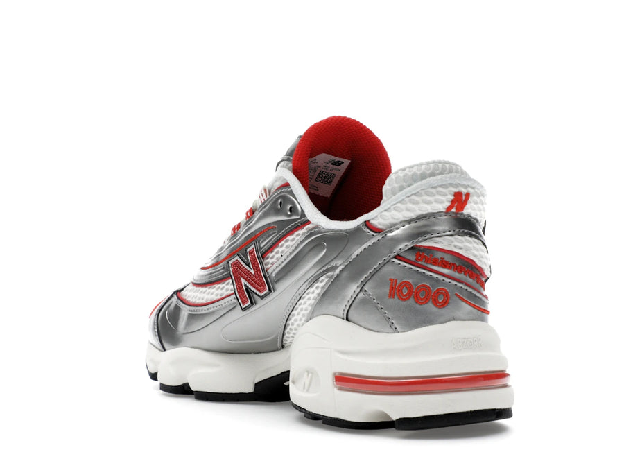 New Balance 1000 thisisneverthat Argent Métallisé Rouge
