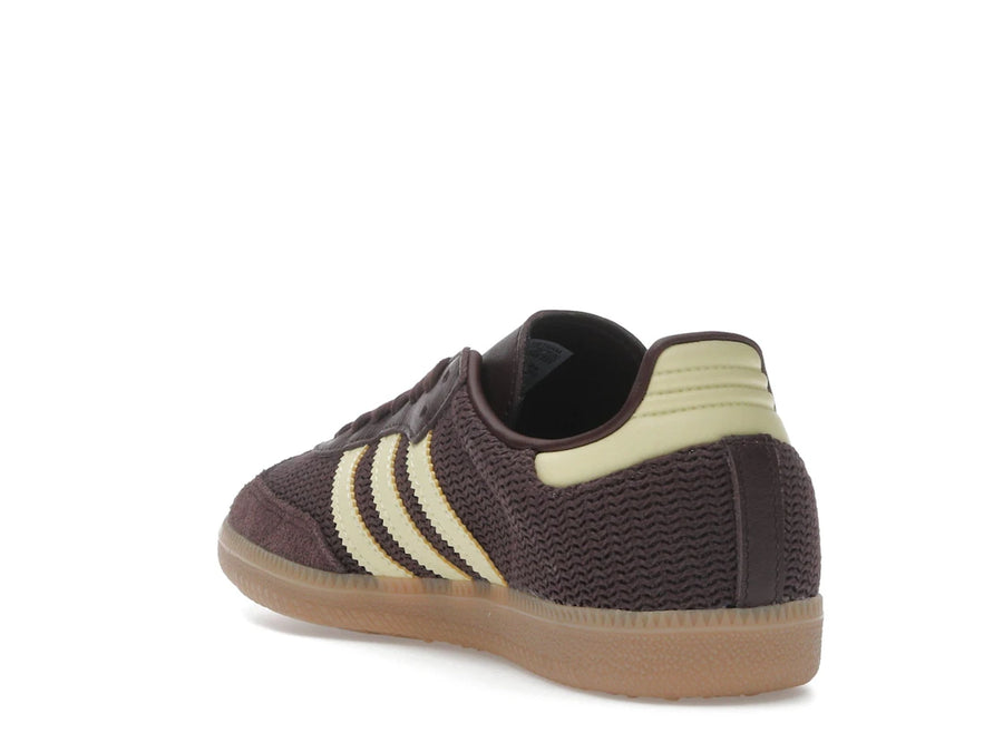 adidas Samba OG Shadow Brown Powder Yellow (Femme)