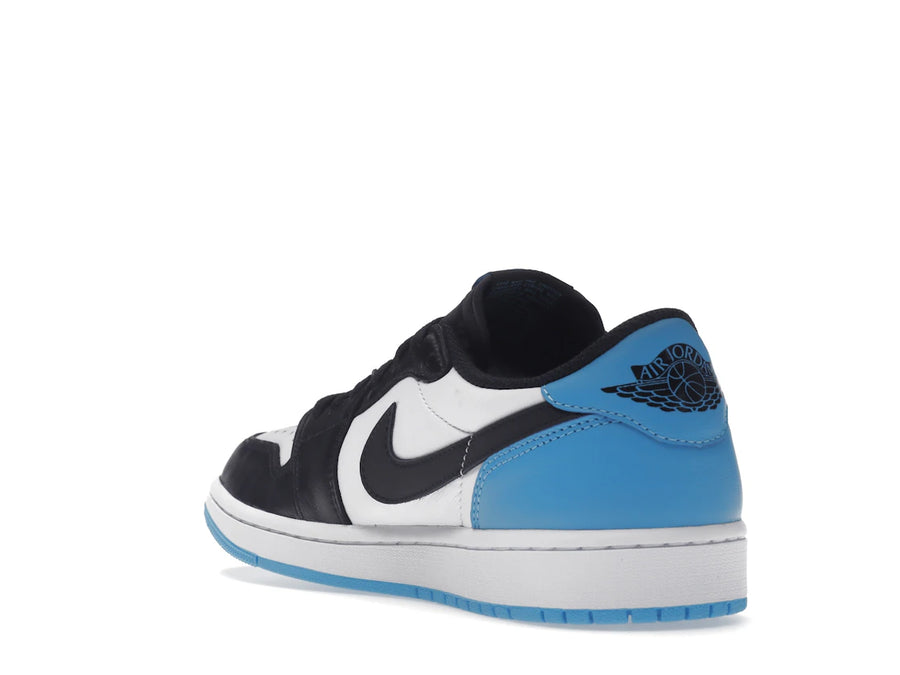 Jordan 1 Retro Low OG Noir Bleu Poudre Foncé