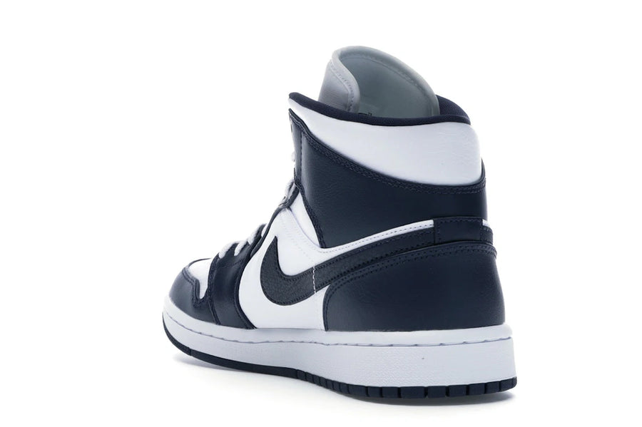 Jordan 1 Mid Blanc Métallisé Or Obsidien