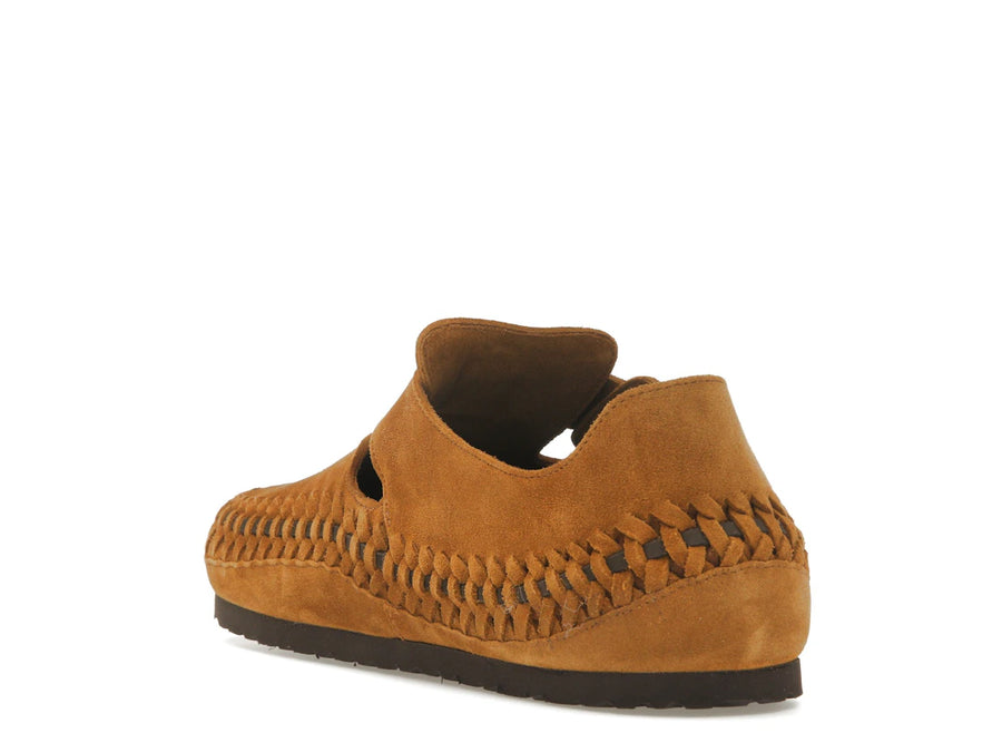 Birkenstock London en peau lainée tressée Kith Mink