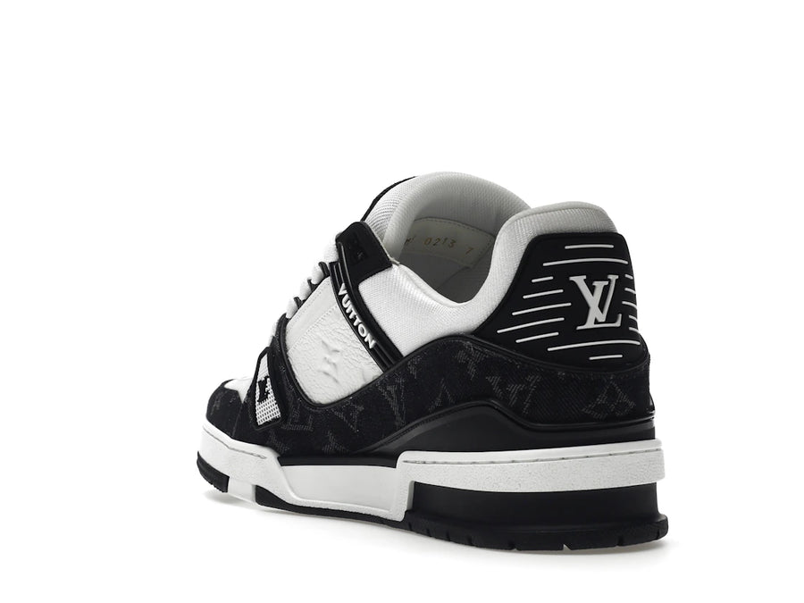 Baskets Louis Vuitton LV blanches et noires