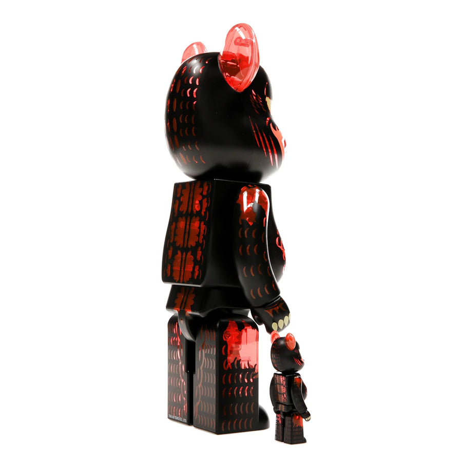 Bearbrick Godzilla VS Destoroyah version Godzilla (Meltdown) 100% & 400% Set Clear Orange Ver.
