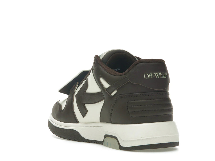 OFF-WHITE Out Of Office "OOO" Low Tops Chocolate Cream