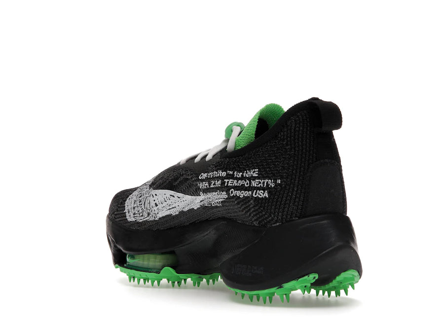 Nike Air Zoom Tempo Next% Flyknit Off-White Black Scream Green
