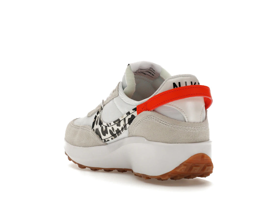 Nike Waffle Debut Blanc Équipe Orange Léopard (Femme)