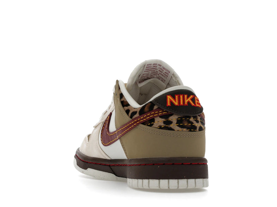 Nike Dunk Low Retro Kaki Rouge Équipe Blanc Perle (Femme)