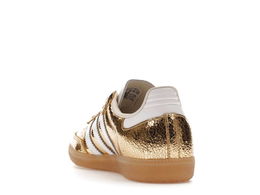 adidas Samba OG Gold Metallic Cracked Leather (Femme)