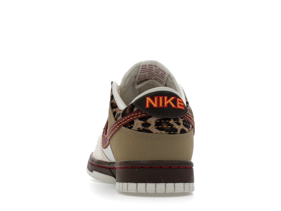 Nike Dunk Low Retro Kaki Rouge Équipe Blanc Perle (Femme)