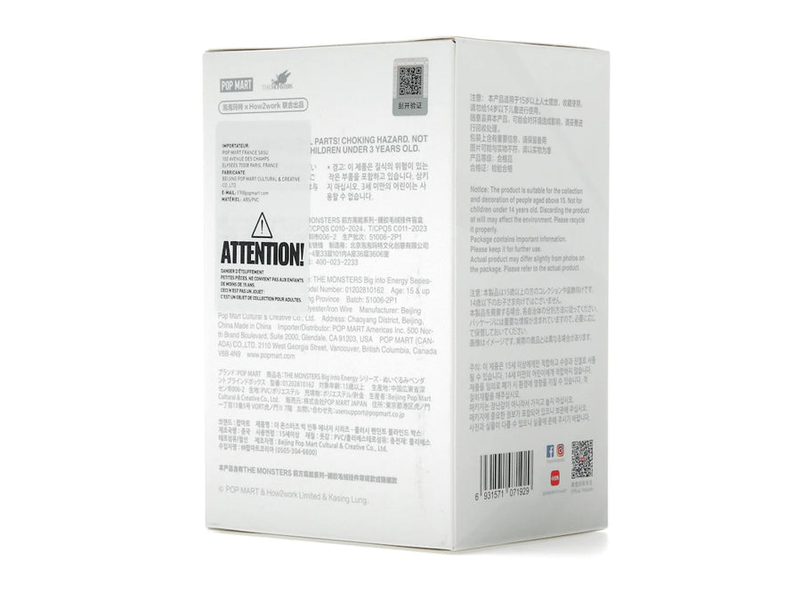 Pop Mart Labubu The Monsters Big into Energy Series Vinyl Plush Pendant Single Blind Box