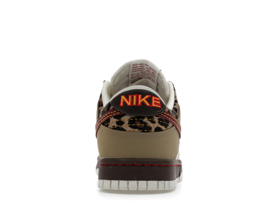 Nike Dunk Low Retro Kaki Rouge Équipe Blanc Perle (Femme)