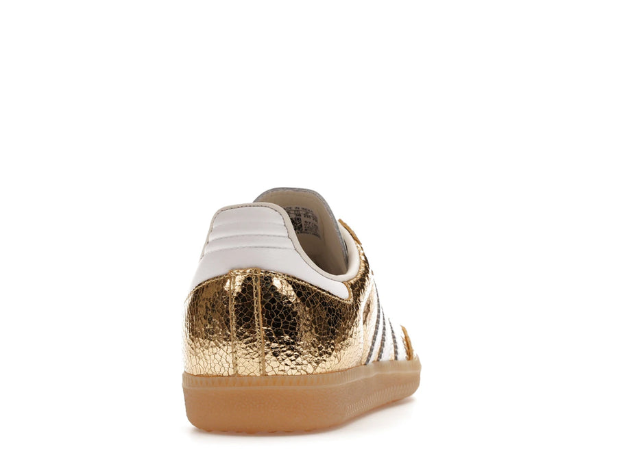 adidas Samba OG Gold Metallic Cracked Leather (Femme)