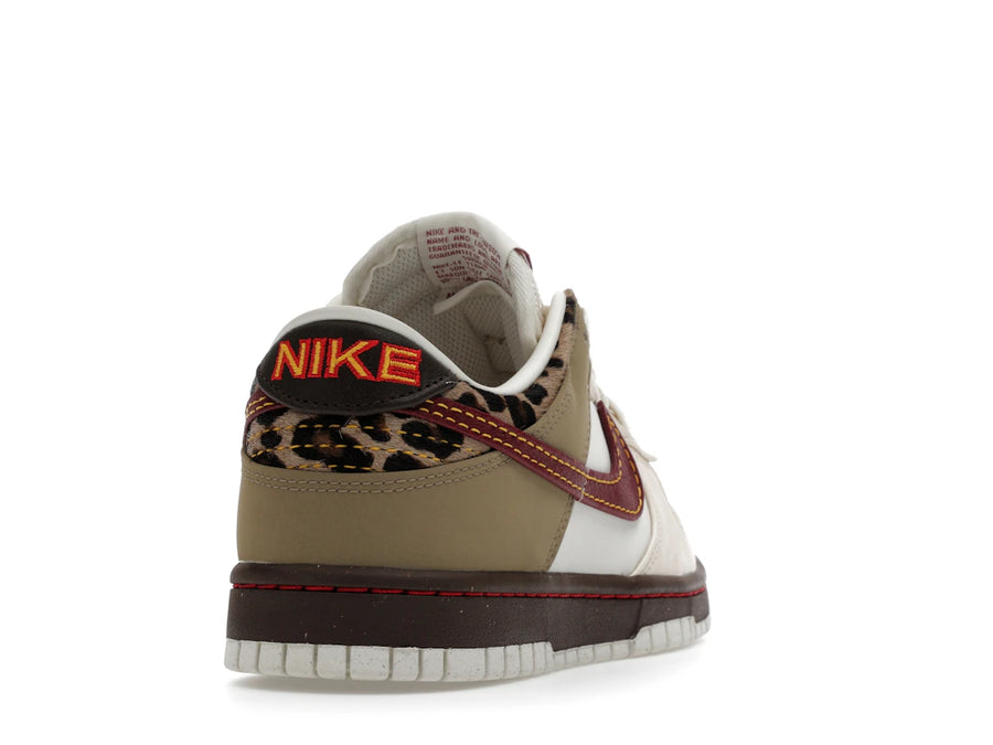 Nike Dunk Low Retro Kaki Rouge Équipe Blanc Perle (Femme)